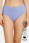 Zivame Anti-Microbial High Rise Full Coverage Hipster Panty - Jacaranda — thumbnail 1