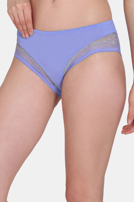 Zivame Primrose Low Rise Full Coverage Hipster Panty - Jacaranda — image 4