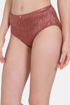 Zivame Coral Glaze Medium Rise Full Coverage Hipster Panty - Cinnabar — thumbnail 3