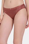 Zivame Coral Glaze Low Rise Full Coverage Bikini Panty - Cinnabar — thumbnail 3