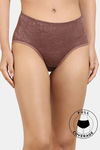 Zivame Lace Medium Rise Full Coverage Hipster Panty - Nutmeg — thumbnail 1