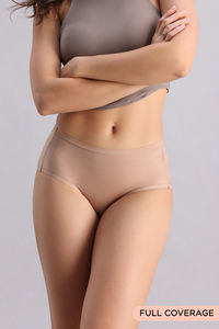 Zivame Marshmellow Medium Rise Full Coverage Hipster Panty - Roebuck — thumbnail 1