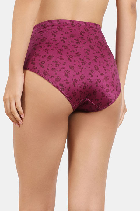 Zivame Rose Blush Vows Medium Rise Full Coverage Hipster Panty - Rhododendron — image 2
