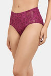 Zivame Rose Blush Vows Medium Rise Full Coverage Hipster Panty - Rhododendron — thumbnail 3