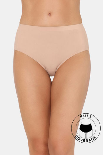 model image of Zivame Medium Rise Full Coverage No Visible Panty Line Hipster - Roebuck