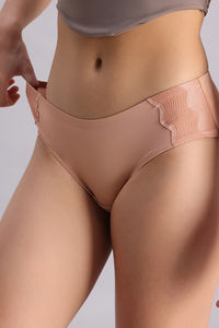 Zivame Shimmer Wave Regular Rise Full Coverage Hipster Panty - Skin — thumbnail 5