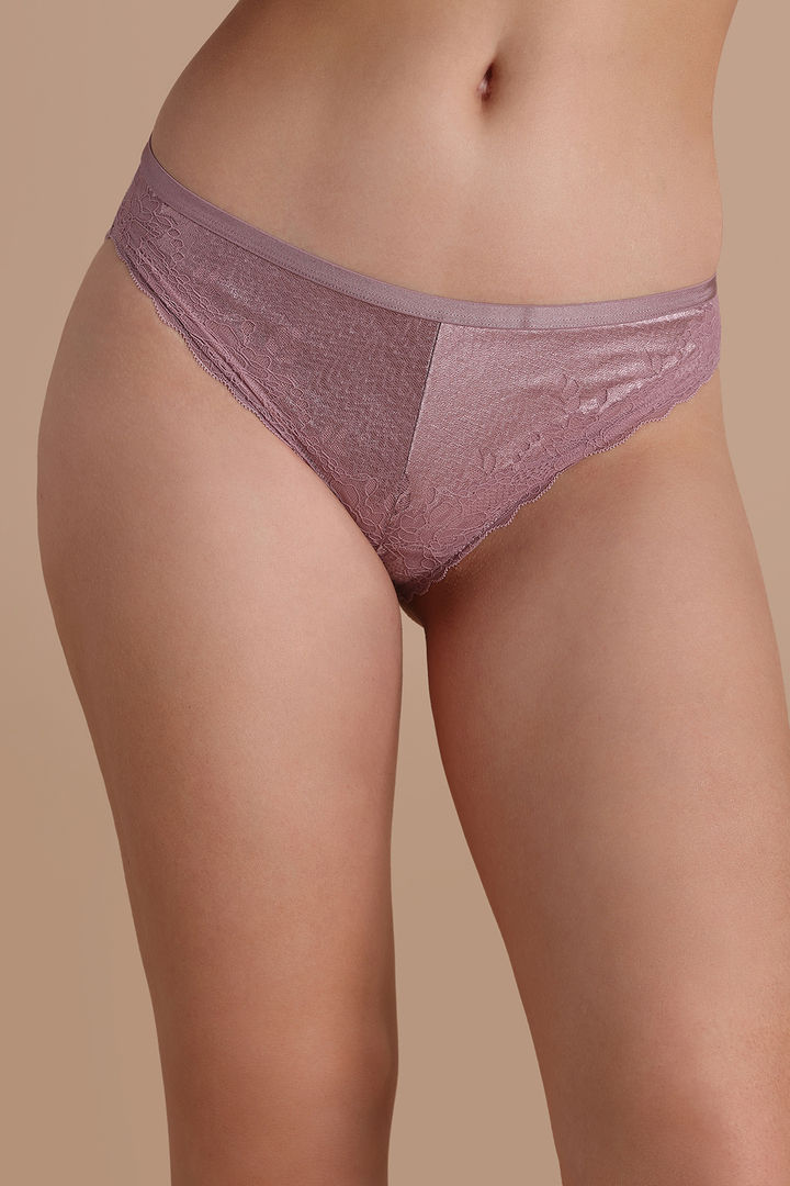 Zivame Celeste & Rose Regular Rise Full Coverage Hipster Panty - Elderberry — image 4