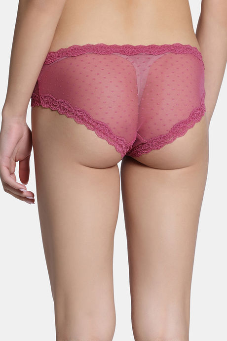 Zivame Coquette Blush Regular Rise Full Coverage Hipster Panty - Malaga — image 2