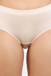 Zivame Striped Jacquard Medium Rise Full Coverage Hipster Panty  - Morganite — thumbnail 4