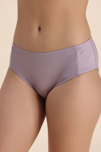 Zivame Shimmering Secrets Regular Rise Full Coverage Hipster Panty - Elderberry — thumbnail 4