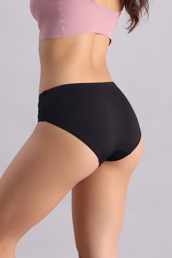 Zivame Shimmering Secrets Regular Rise Full Coverage Hipster Panty - Anthracite — image 3