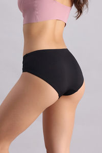Zivame Shimmering Secrets Regular Rise Full Coverage Hipster Panty - Anthracite — thumbnail 3