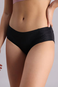 Zivame Shimmering Secrets Regular Rise Full Coverage Hipster Panty - Anthracite — thumbnail 4