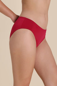 Zivame Twilight Thistle Regular Rise Full Coverage Hipster Panty - Cerise — thumbnail 2