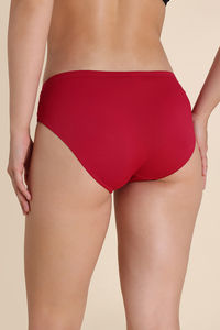 Zivame Twilight Thistle Regular Rise Full Coverage Hipster Panty - Cerise — thumbnail 3