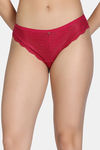 Zivame Forever Yours Low Rise Full Coverage Bikini Panty - Cerise — thumbnail 1