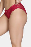 Zivame Forever Yours Low Rise Full Coverage Bikini Panty - Cerise — thumbnail 3