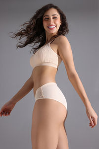 Zivame Regular Rise Full Coverage Hipster Panty - Skin — thumbnail 2