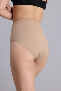 Zivame High Rise Full Coverage Tummy Tucker Hipster Panty - Nude — thumbnail 3