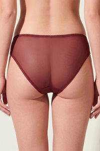 Zivame Wild Rose Low Rise Full Coverage Hipster Panty - Maroon — thumbnail 3