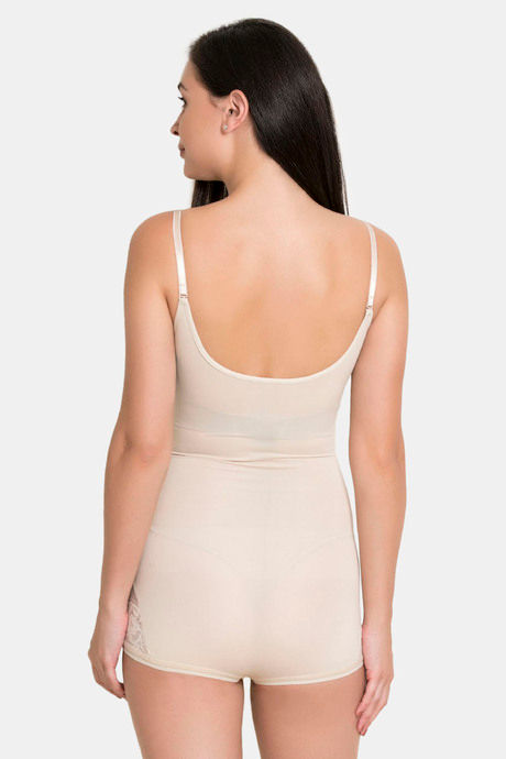 Zivame High Compression No Leg Bodysuit - Skin — image 3