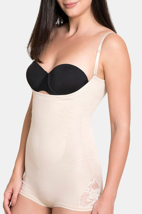 Zivame High Compression No Leg Bodysuit - Skin — image 4