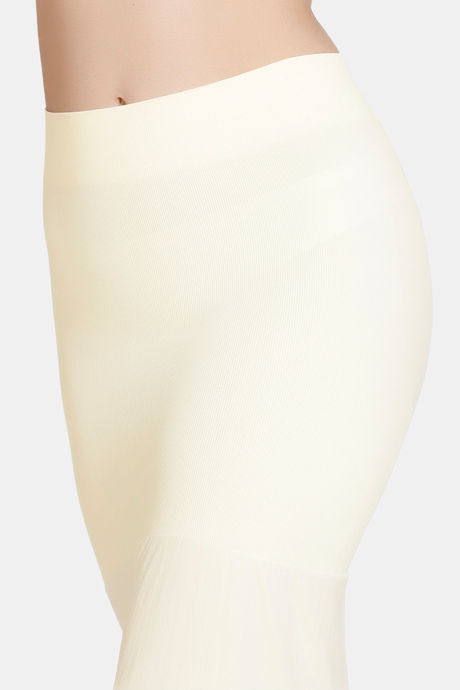 Zivame All Day Flared Mermaid Saree Shapewear - Ivory — image 6
