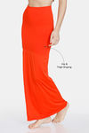 Zivame All Day Flared Mermaid Saree Shapewear - Orange — thumbnail 3