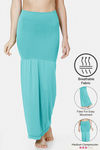 Zivame All Day Flared Mermaid Saree Shapewear - Turquoise — thumbnail 1