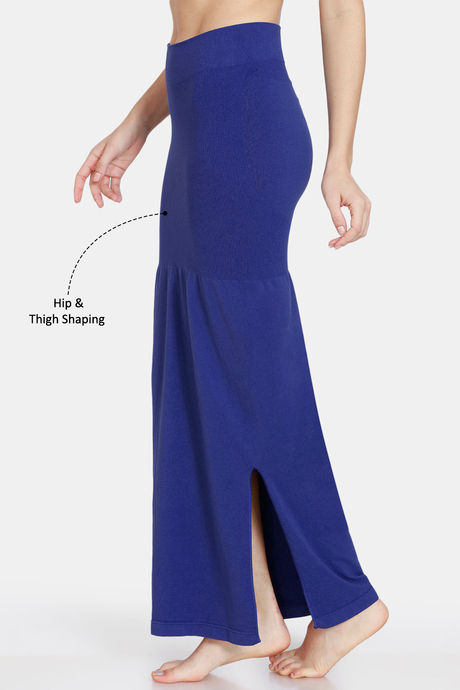 Zivame All Day Seamless Slit Mermaid Saree Shapewear - Blue — image 3