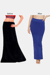 Zivame All Day Seamless Slit Mermaid Saree Shapewear - Blue — thumbnail 8