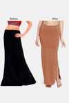 Zivame All Day Seamless Slit Mermaid Saree Shapewear - Brown — thumbnail 8