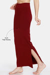 Zivame All Day Seamless Slit Mermaid Saree Shapewear - Maroon — thumbnail 3