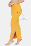 Zivame All Day Seamless Slit Mermaid Saree Shapewear - Mustard — thumbnail 3