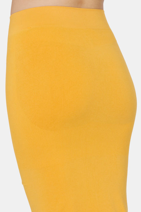 Zivame All Day Seamless Slit Mermaid Saree Shapewear - Mustard — image 6