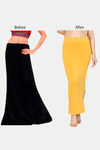 Zivame All Day Seamless Slit Mermaid Saree Shapewear - Mustard — thumbnail 8