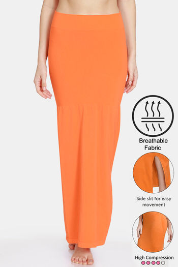 Buy Zivame High Compression Slit Mermaid Saree Shapewear - Orange
