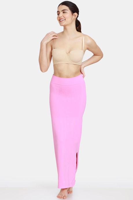 Zivame All Day Seamless Slit Mermaid Saree Shapewear - Pink — image 5
