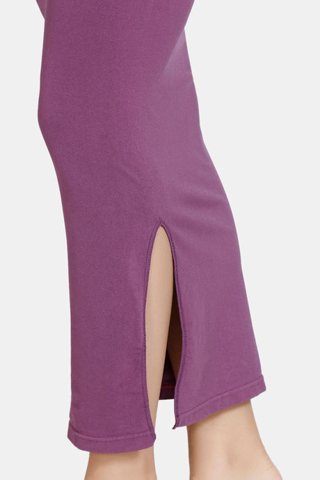 Zivame All Day Seamless Slit Mermaid Saree Shapewear - Purple — image 7
