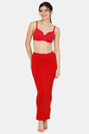 Zivame All Day Seamless Slit Mermaid Saree Shapewear - Red — thumbnail 5