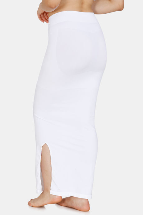 Zivame All Day Seamless Slit Mermaid Saree Shapewear - White — image 4