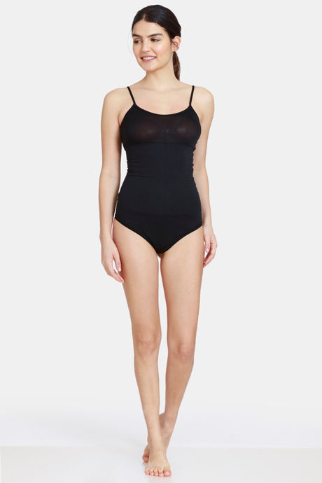 Zivame All Day Bodysuit With Bust - Black — image 4