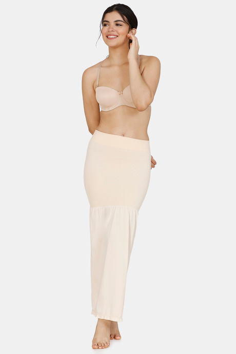 Zivame All Day Flared Mermaid Saree Shape wear - Beige — image 5