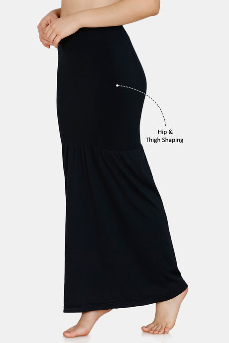 Zivame All Day Flared Mermaid Saree Shape wear - Black — image 3