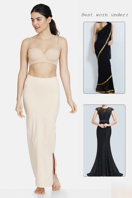 Zivame All Day Seamless Mermaid Saree Shapewear - Skin — image 4
