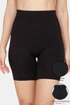 Zivame All Day Midwaist Seamless Thigh Shaper - Black — thumbnail 1
