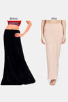 Zivame All Day Slit Mermaid Saree Shapewear - Skin — thumbnail 8