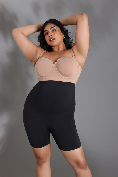 Zivame All Day Seamless Highwaist Thigh Shaper - Black — image 9