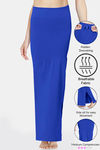 Zivame All Day Seamless Mermaid Saree Shapewear With Removable Drawcord - Blue — thumbnail 1