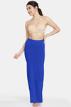 Zivame All Day Seamless Mermaid Saree Shapewear With Removable Drawcord - Blue — thumbnail 5